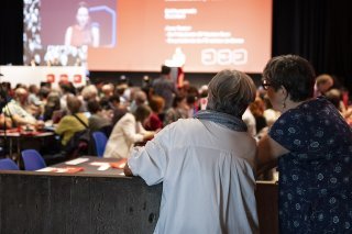 Plus de 600 personnes se sont réunies à Palais des Congrès de Bienne.